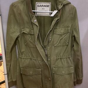 Garage Olive Utility Anorak Jacket for Women